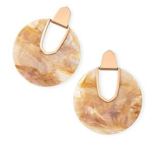 Kendra Scott Gold and Cream Earrings